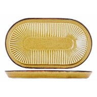 Proof Solas Mustard Ovaal bord 24 x 14cm doos à 12