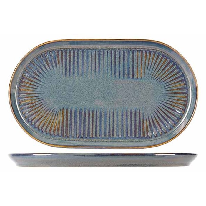Proof Solas Blauw Ovaal bord 28 x 16cm doos à 12