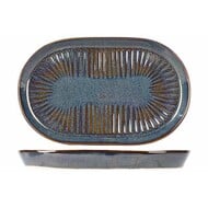 Proof Solas Blauw Ovaal bord 19 x 12,5cm doos à 12