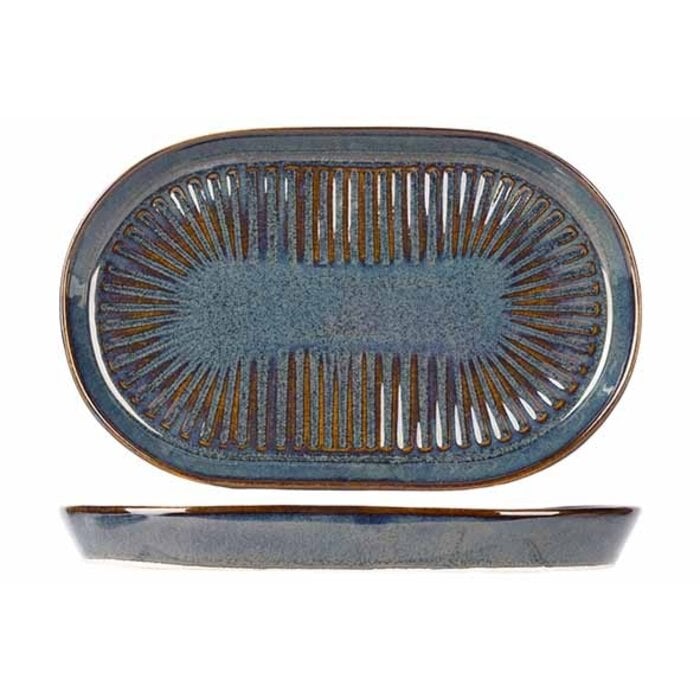 Proof Solas Blauw Ovaal bord 19 x 12,5cm doos à 12