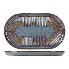 Proof Solas Blauw Ovaal bord 24 x 14cm doos à 12