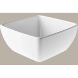 Melamine Saladeschaal vierkant 22,3x10,4cm beige gespikkeld 80081 doos à 3