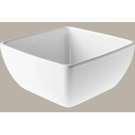 Melamine Saladeschaal vierkant 22,3x10,4cm beige gespikkeld 80081 doos à 3