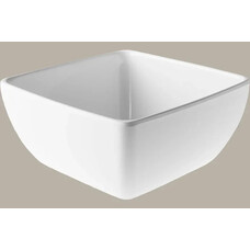 Melamine Saladeschaal vierkant 22,3x10,4cm beige gespikkeld 80081 doos à 3