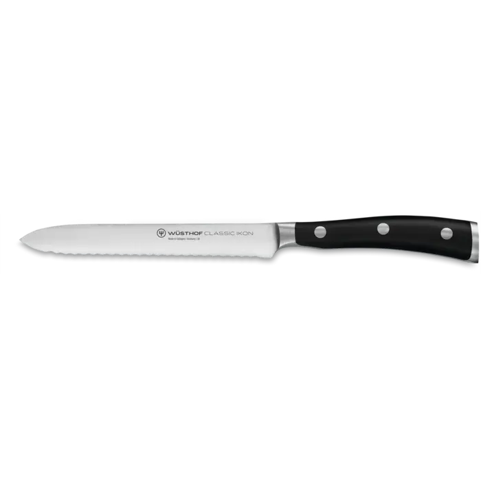 Wusthof Classic Ikon Worstmes met golfsnede 14cm 4126