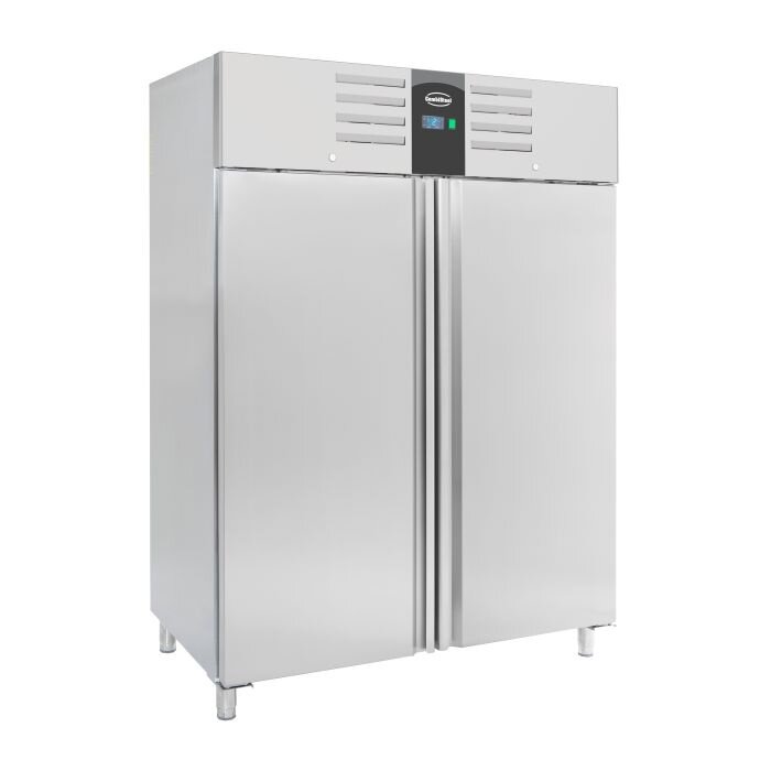 Vrieskast rvs 2 deurs