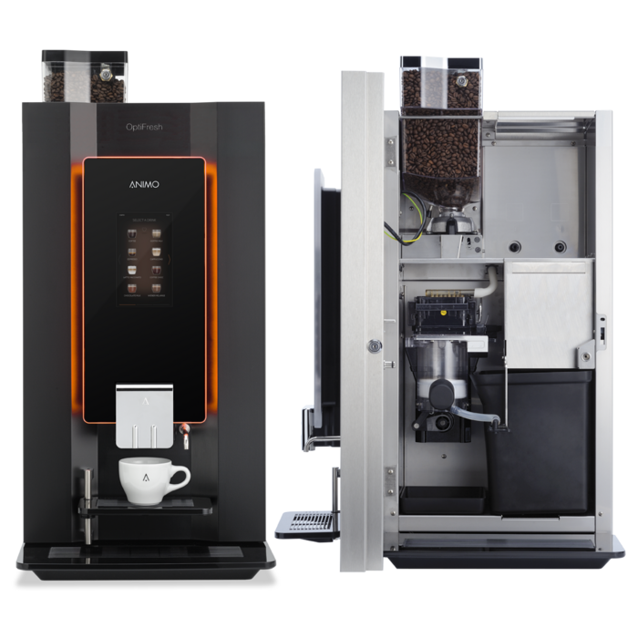 Animo OptiFresh Bean 1 Touch Koffiemachine (bonen) Zwart