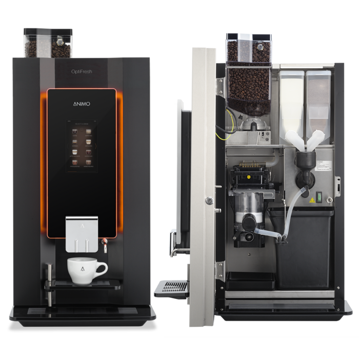 Animo OptiFresh Bean 3 Touch Koffiemachine (bonen) Zwart