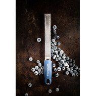 Premium Zester rasp fijn smal blauwe greep
