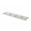 Q Fine China presentatiebord met 4 spiegels 51 x 14 cm – per 6 stuks