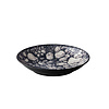 Bubble bord diep zwart 25,5 cm – per 3 stuks