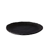 Oyster bord zwart 27 cm – per 12 stuks