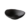 Oyster bord diep zwart 25 cm – per 4 stuks