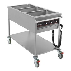 Bain marie wagen – roestvrijstaal