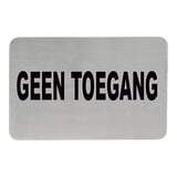 Infobord – roestvrijstaal