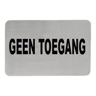 Infobord – roestvrijstaal