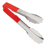 Serveertang – L.15,0cm – roestvrijstaal – rood