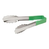 Serveertang – L.24,0cm – roestvrijstaal – groen