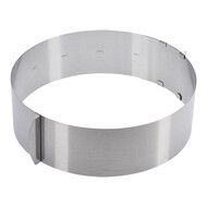 Taartring – Ø16~Ø30cm – roestvrijstaal – 30,0 cm