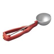 Ijsportioneerlepel – 1/010L – roestvrijstaal 18/10 – rood