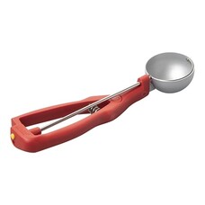 Ijsportioneerlepel – 1/020L – roestvrijstaal 18/10 – rood