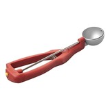 Ijsportioneerlepel – 1/040L – roestvrijstaal 18/10 – rood