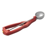 Ijsportioneerlepel – 1/040L – roestvrijstaal 18/10 – rood