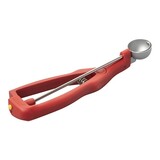 Ijsportioneerlepel – 1/100L – roestvrijstaal 18/10 – rood