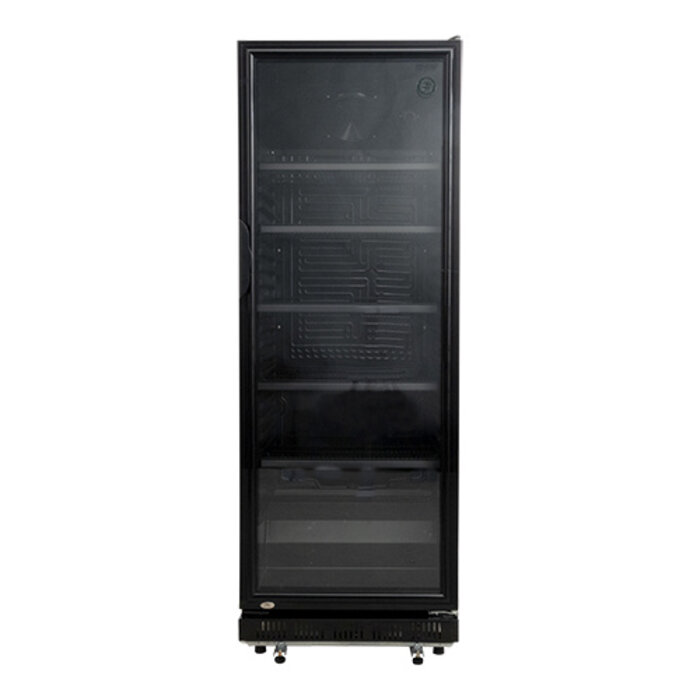 Exquisit Koeler – 347L – gemoffeld plaatstaal – zwart