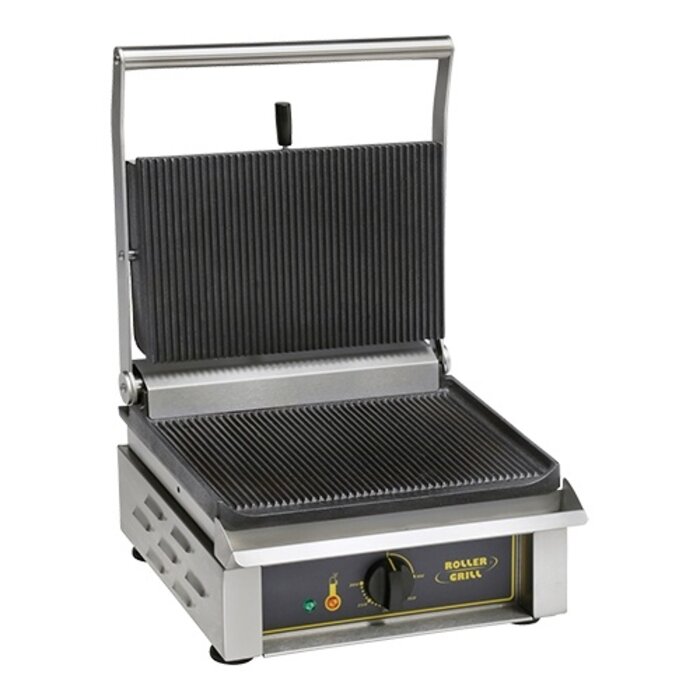 Roller Grill Contactgrill – geribbeld-geribbeld – gietijzer
