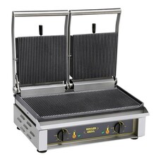 Contactgrill – geribbeld-geribbeld – gietijzer