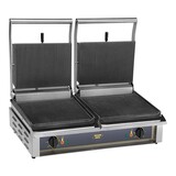 Contactgrill – geribbeld-geribbeld – gietijzer