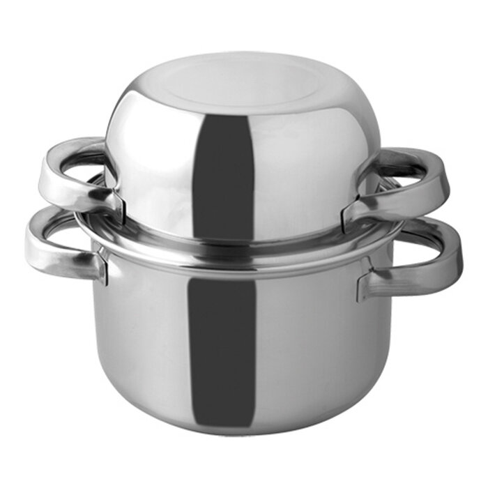 Emga Mosselpan – 2,0kg – roestvrijstaal – 20,0 cm