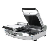 Contactgrill – glad-geribbeld – keramische glasplaat