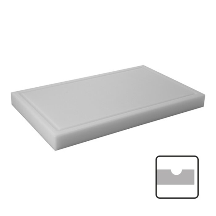 CaterChef Snijblad – 50x30cm – polyethyleen (HDPE) – wit