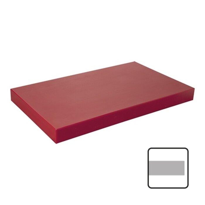CaterChef Snijblad – 50x30cm – polyethyleen (HDPE) – rood