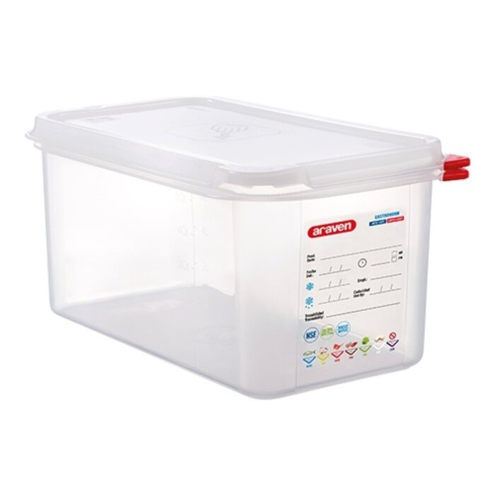 Araven Voedseldoos GN1/3 – 150 mm – polypropyleen (PP) – transparant