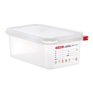 Voedseldoos GN1/4 – 100 mm – polypropyleen (PP) – transparant