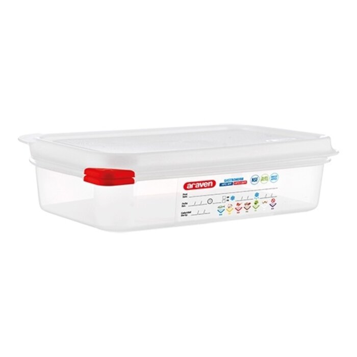 Araven Voedseldoos GN1/4 – 065 mm – polypropyleen (PP) – transparant