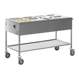Bain marie wagen – roestvrijstaal