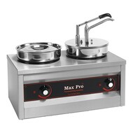 Sauzen warmer m/dispenser – roestvrijstaal – 4,000 l