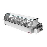 Warmhoudvitrine – veiligheidsglas – 79,5 cm