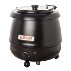 Soepketel – 10,0L – metaal – zwart