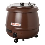 Soepketel – 10,0L – metaal – rustiek bruin