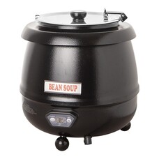 Soepketel – 10,0L – metaal – zwart
