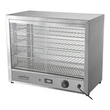 Warmhoudvitrine – gehard glas – 64 cm
