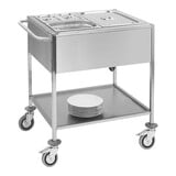 Bain marie wagen – roestvrijstaal