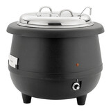 Soepketel – 10,0L – zwart – roestvrijstaal – 38,5 cm