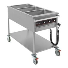 Bain marie wagen – roestvrijstaal