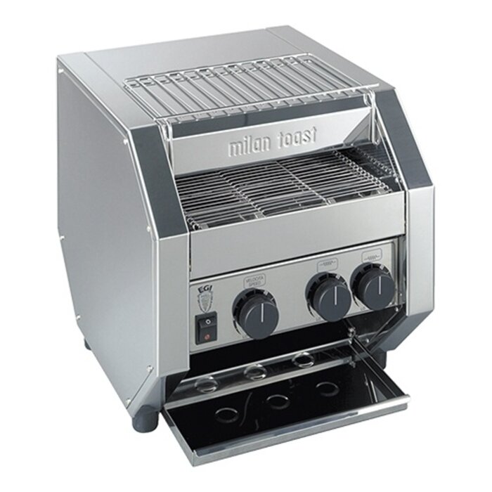 MilanToast Conveyor toaster – 700/uur – roestvrijstaal